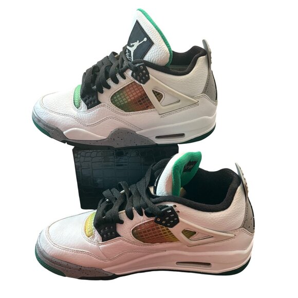 Jordan Women's Jordan 4 Rasta Green - Picture 3 of 16